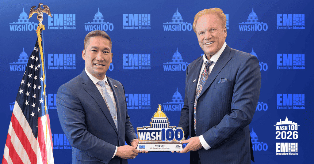 Navy's Hung Cao Honored With 2026 Wash100 Award Navy's Hung Cao Honored With 2026 Wash100 Award