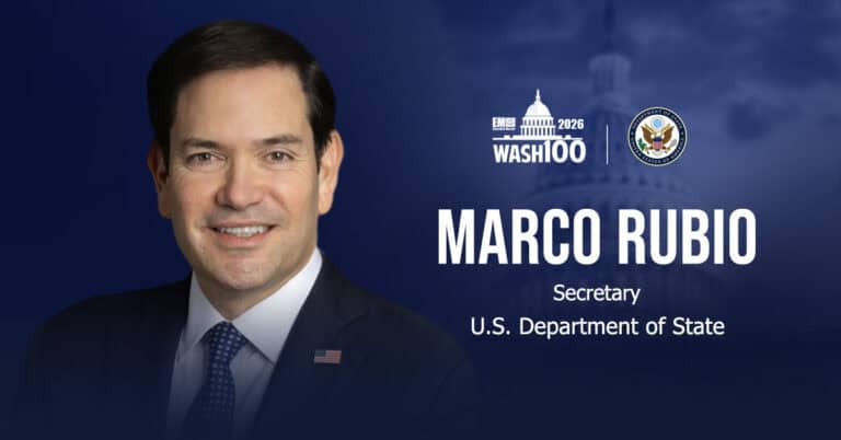 Marco Ribo Secretary of State Marco Rubio Wins 2026 Wash100 Award