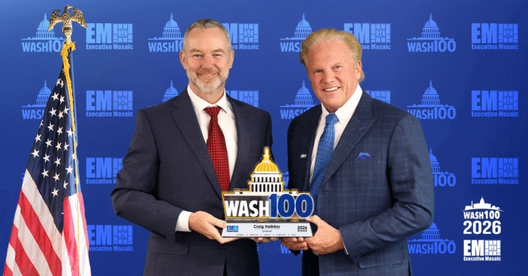 Unanet CEO Craig Halliday Accepts 2026 Wash100 Award