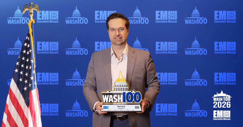 Dan Ford. The Capgemini Government Solutions CEO received the 2026 Wash100 Award for driving federal tech modernization.