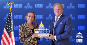 GDIT’s Amy Gilliland Accepts 2026 Wash100 Award
