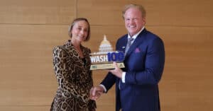 GDIT’s Amy Gilliland Accepts 2026 Wash100 Award
