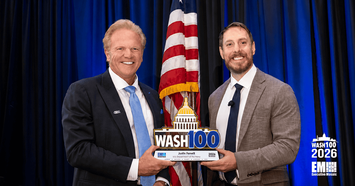 Justin Fanelli Accepts 2026 Wash100 Award From Garrettson Justin Fanelli Accepts 2026 Wash100 Award From Garrettson