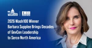2026 Wash100 Winner Barbara Supplee Named Serco CEO 